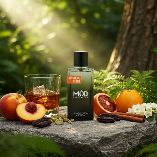 عطر دست ساز تلخ و میوه‌ای مردانه و زنانه با ترکیبی از آکوردهای چوبی، ادویه‌ای و هلو با پخش بوی عالی